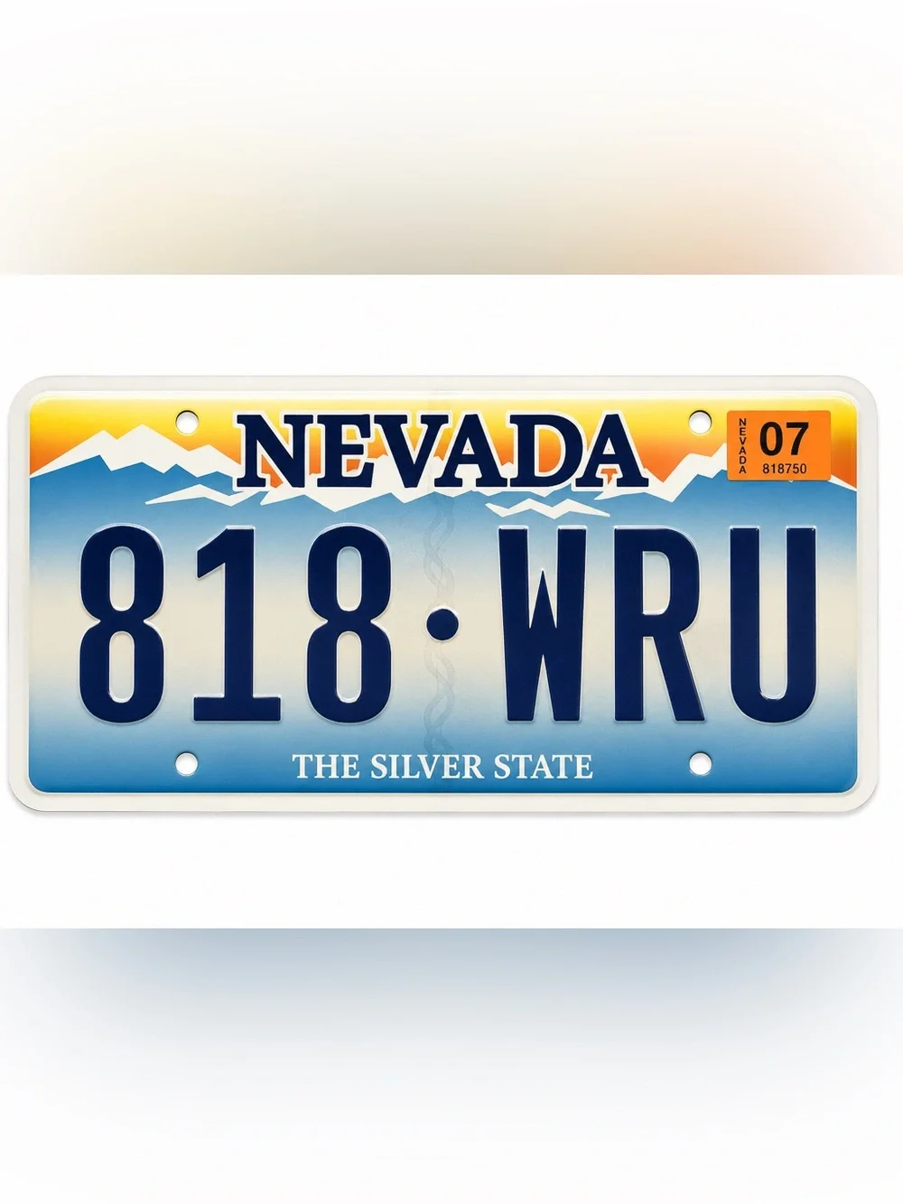 Nevada The Silver State License Plate